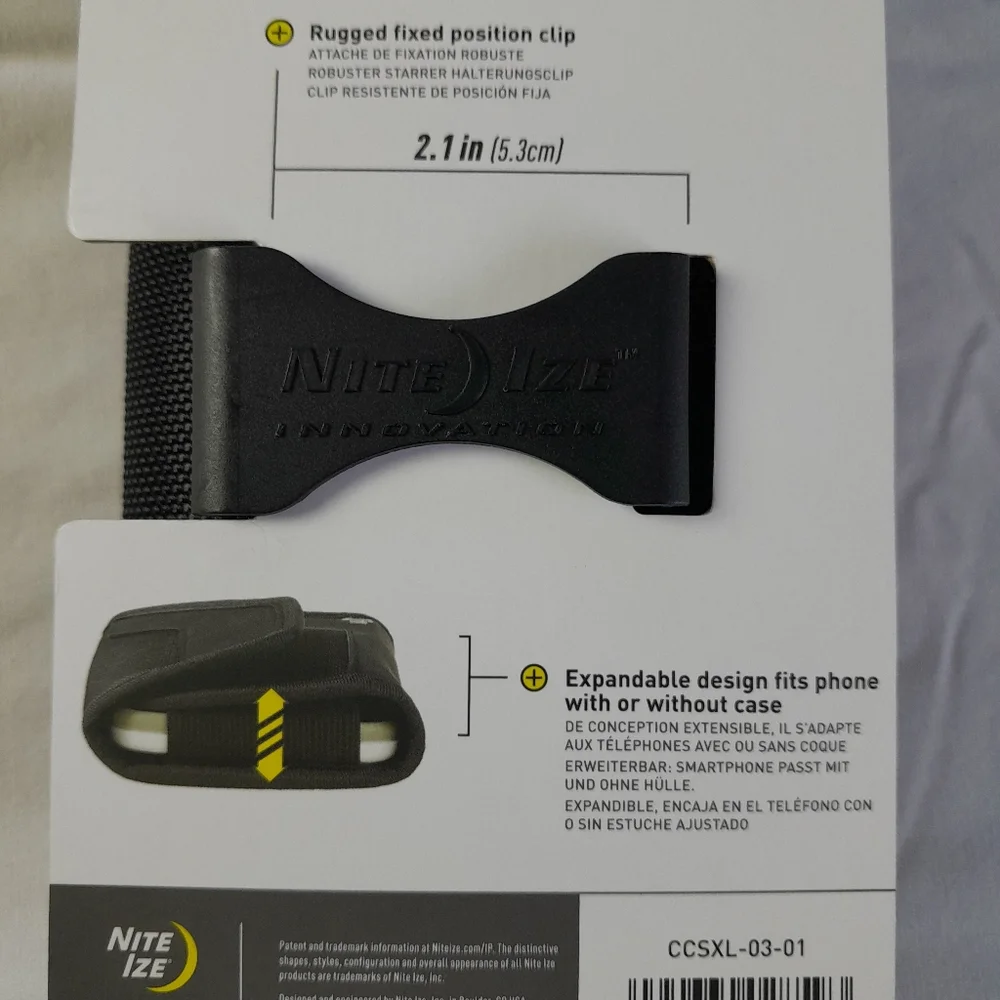 New Nite Ize Clip Case Cell Phone Smartphone Pouch XL